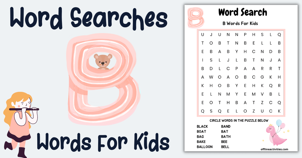Word Search Puzzles For Kids