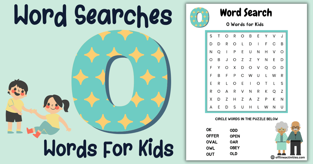 Free Word Search Puzzles Online – O words for kids