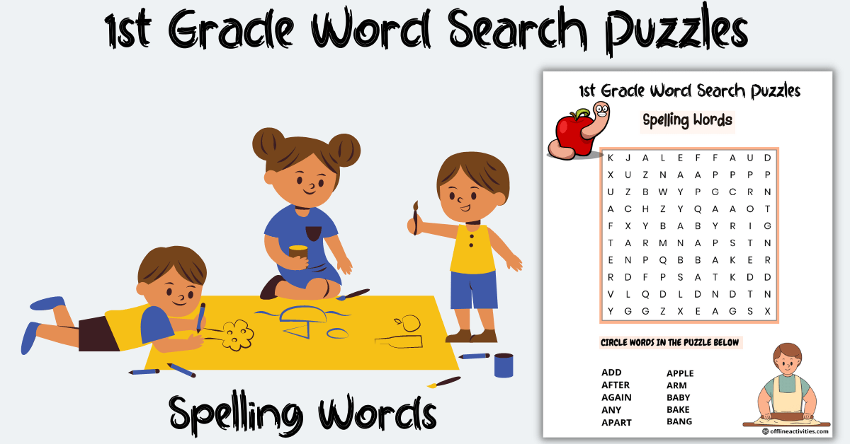 Search a Word Puzzles Free Online- Spelling Words