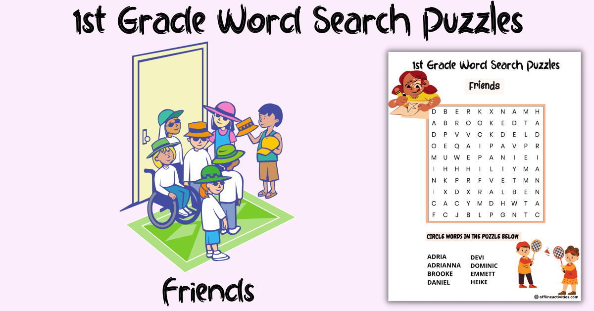 word search puzzles online- Friends