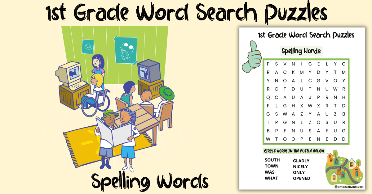 Puzzle Find the Words- Spelling Words