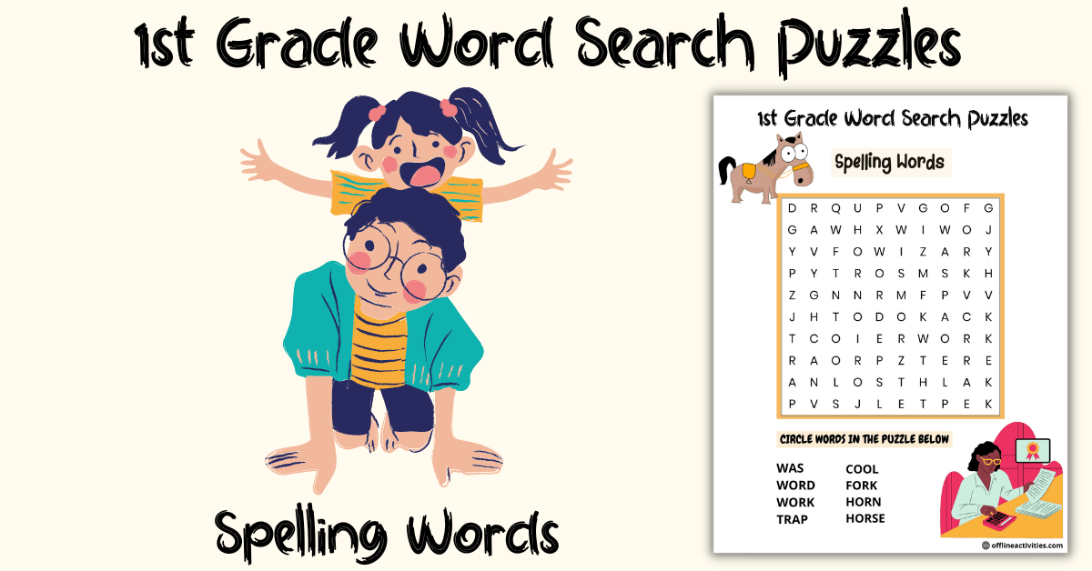 Puzzle Find The Words- Spelling Words