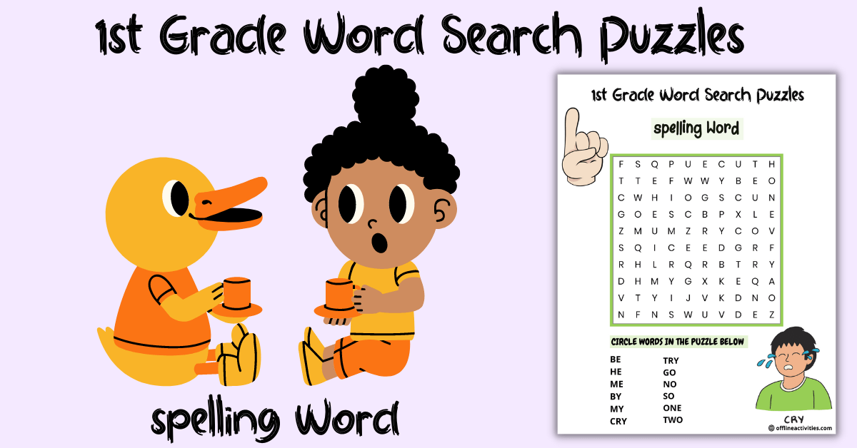 Puzzle Find the Words- spelling Word