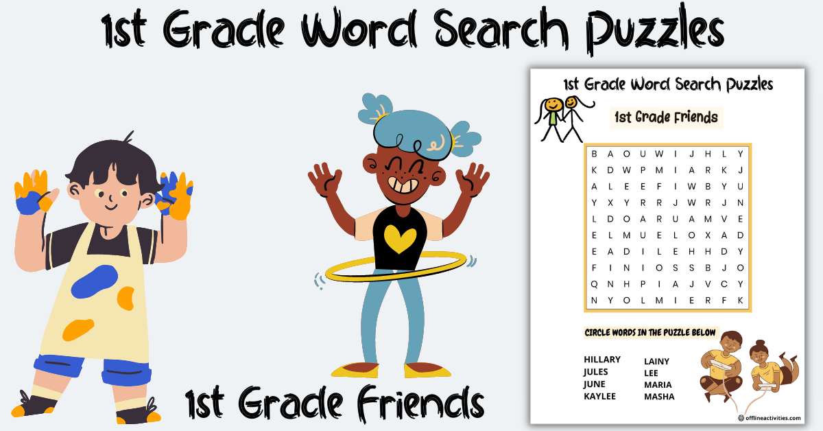 Word Search Game Online for Free- 1st Grade Friends