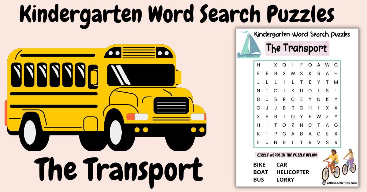 Puzzle Find The Words – The Transport