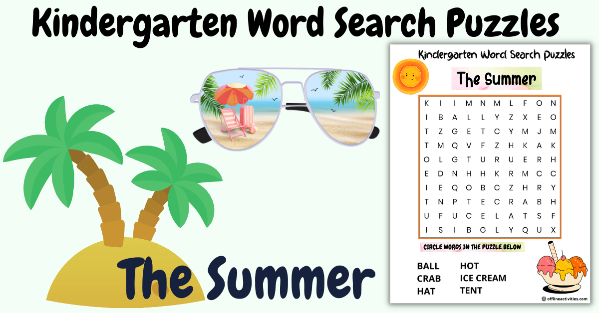 Summer Printable Word Searches Offline Activities Summer Printable Word Searches Offline Activities