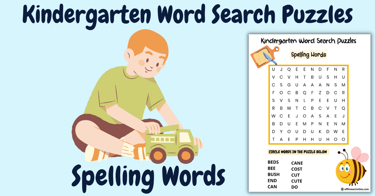 Printable Puzzle – Spelling Words