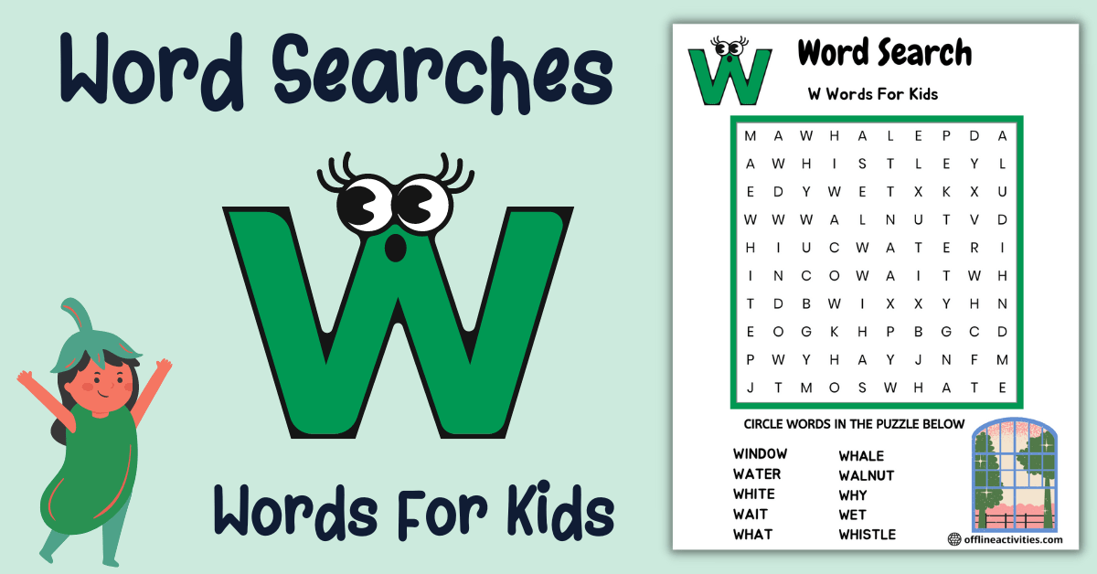 Word search games for free w words for kids offline activities