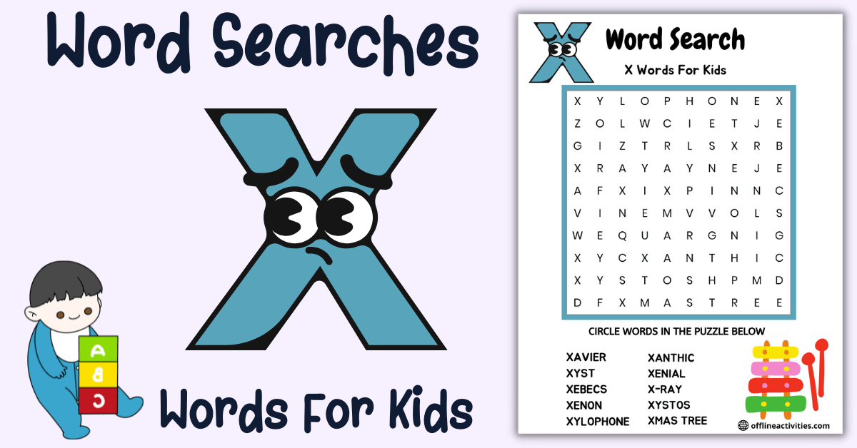 X words for kids