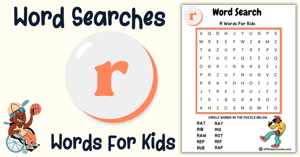 Word Search Puzzles For Kids